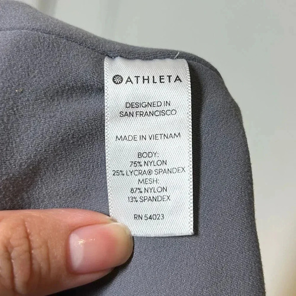 Athleta Meshblock athletic yoga mesh Leggings size large athleisure workout - Picture 14 of 16